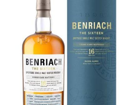 Benriach 16 Year Old  The Sixteen  Three Cask Matured Speyside Single Malt Scotch Whisky - 750ml For Discount