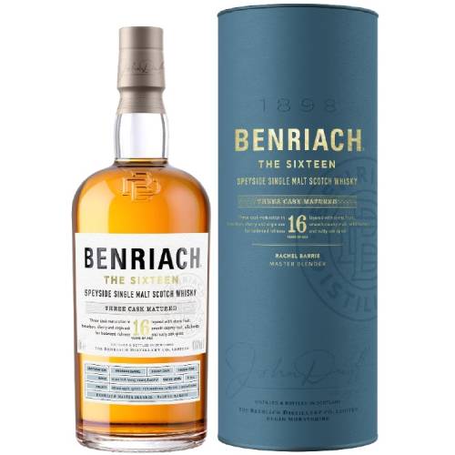 Benriach 16 Year Old  The Sixteen  Three Cask Matured Speyside Single Malt Scotch Whisky - 750ml For Discount