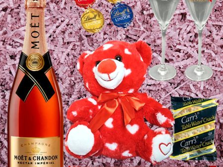 Moet & Chandon Champagne Nectar Imperial Rose Valentine Gift Pack Fashion